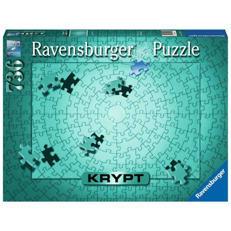 RAVENSBURGER Metalické Krypt Metallic Mint 736 dílků