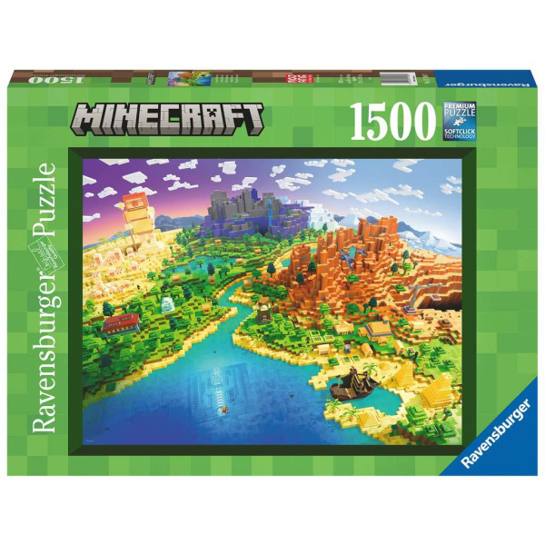 Ravensburger Minecraft: Svět Minecraftu Puzzle 1500 dílků