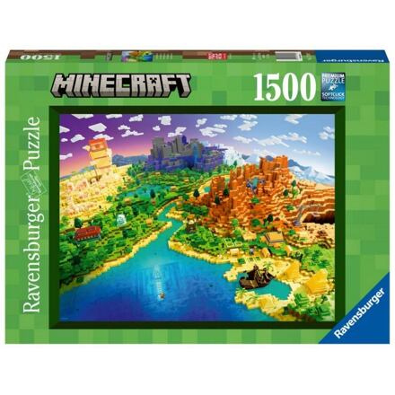 Ravensburger Minecraft: Svět Minecraftu Puzzle 1500 dílků