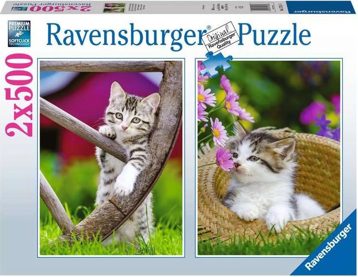 RAVENSBURGER Koťata na venkově 2x500 dílků