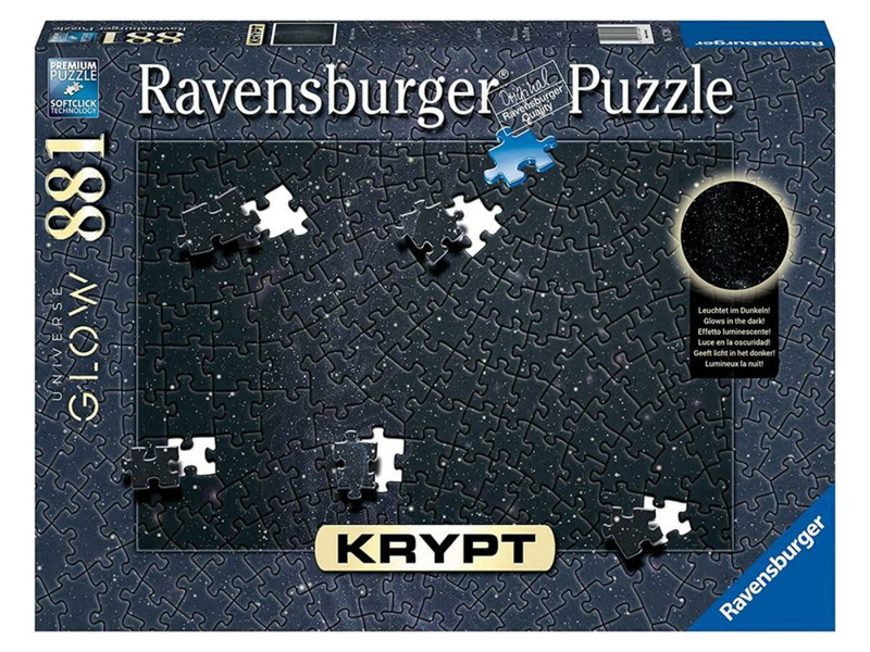 RAVENSBURGER Svítící puzzle Krypt Vesmírná záře 881 dílků