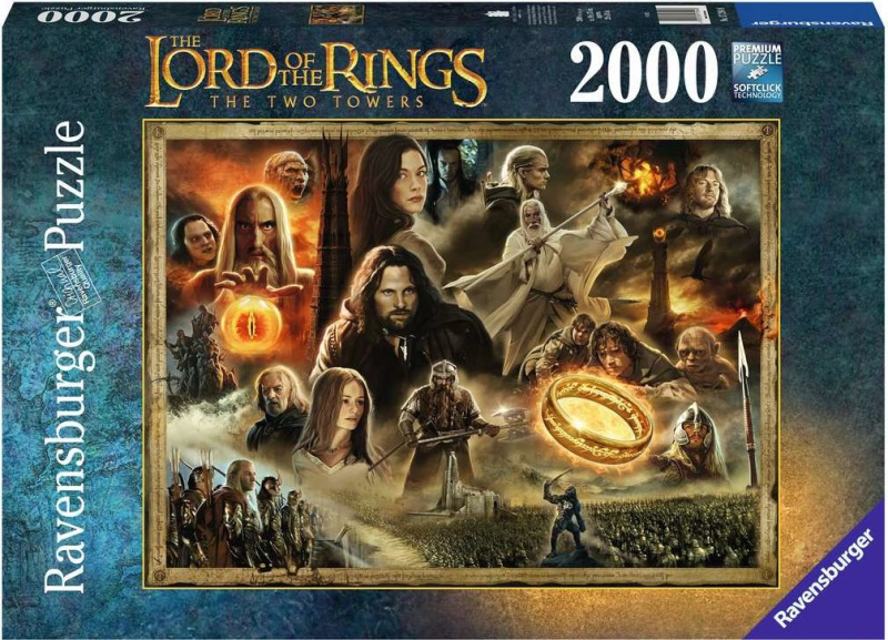RAVENSBURGER Pán prstenů: Dvě věže 2000 dílků