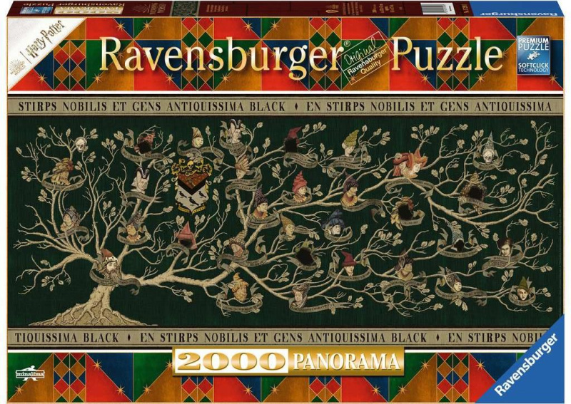 Ravensburger Panorama Harry Potter Rodokmen 2000 dílků