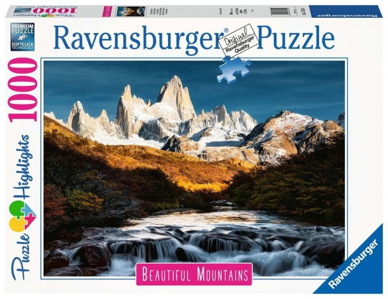 Patagonie Ravensburger 173150 Dechberoucí hory: Mount Fitz Roy 1000 dílků
