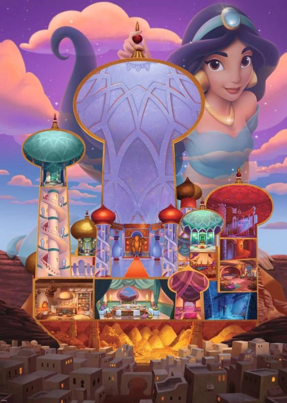 RAVENSBURGER Disney Castle Collection: Jasmína 1000 dílků
