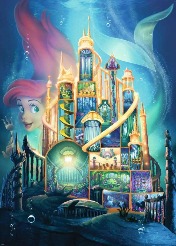 RAVENSBURGER Disney Castle Collection: Ariel 1000 dílků