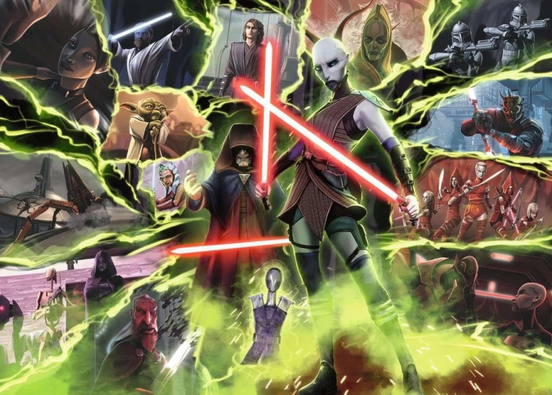RAVENSBURGER Star Wars Záporáci: Asajj Ventress 1000 dílků