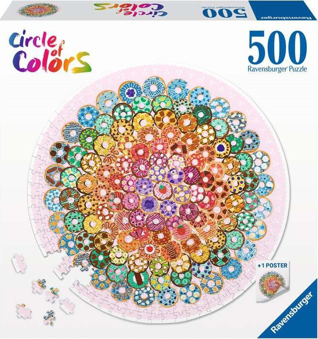 RAVENSBURGER Kruhové Donuty 500 dílků