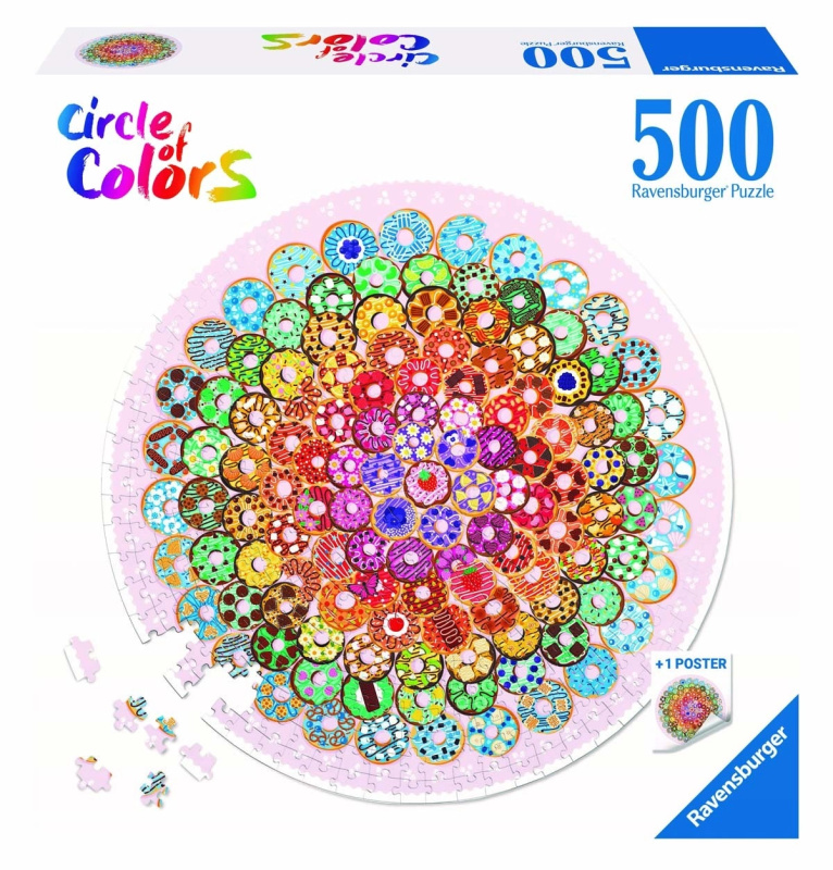 RAVENSBURGER Kruhové Donuty 500 dílků