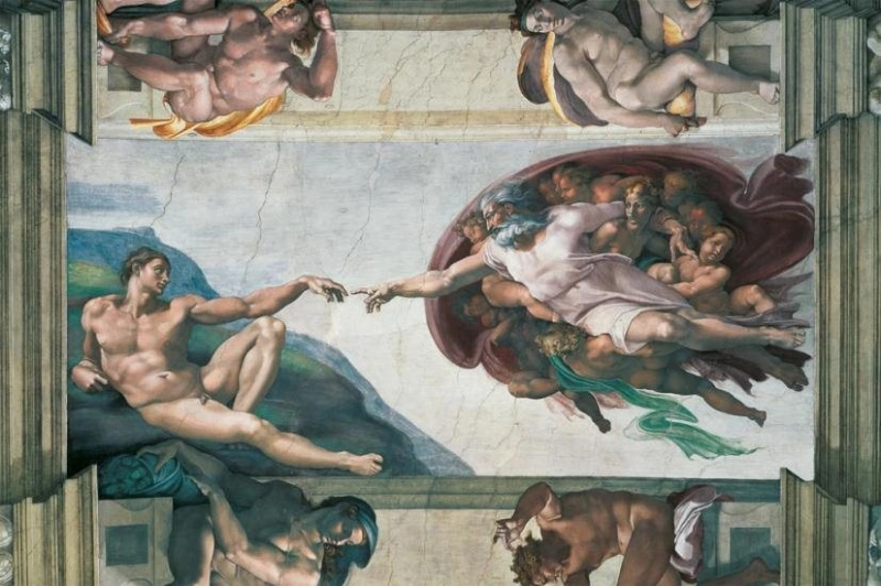 Ravensburger Michelangelo Stvoření Adama 5000 dílků