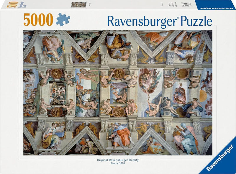 RAVENSBURGER Puzzle Sixtinská kaple 5000 dílků