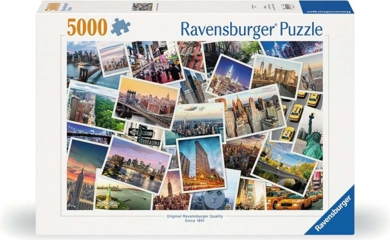 RAVENSBURGER Puzzle New York nikdy nespí 5000 dílků
