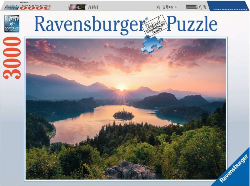 Puzzle Jezero Bled Slovinsko 3000 dílků Ravensburger