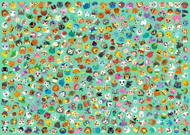 RAVENSBURGER Challenge: Animal Crossing 1000 dílků