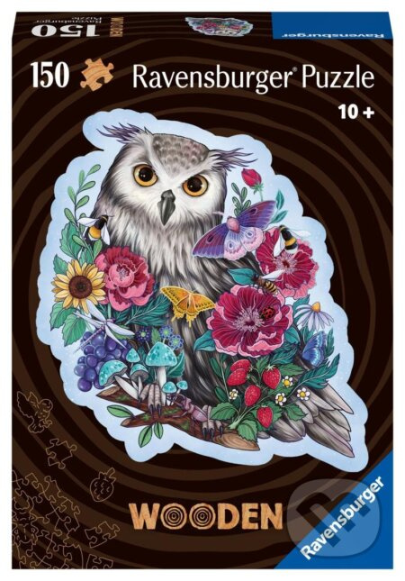 Dřevěné puzzle Tajemná sova 150 dílků