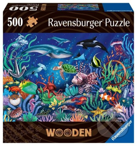 Dřevěné puzzle Podmořský svět 500 dílků