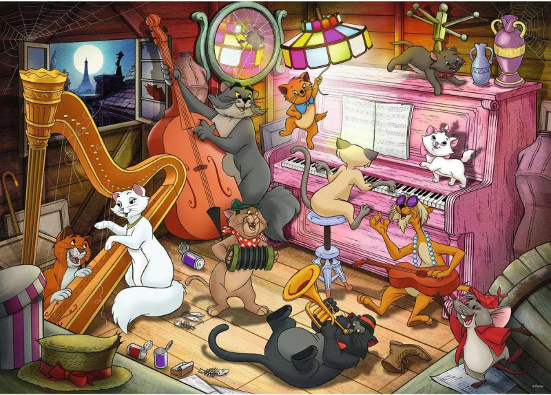 RAVENSBURGER Disney Aristokočky 1000 dílků