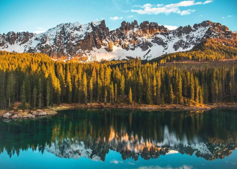RAVENSBURGER Jezero Karersee Itálie 1000 dílků