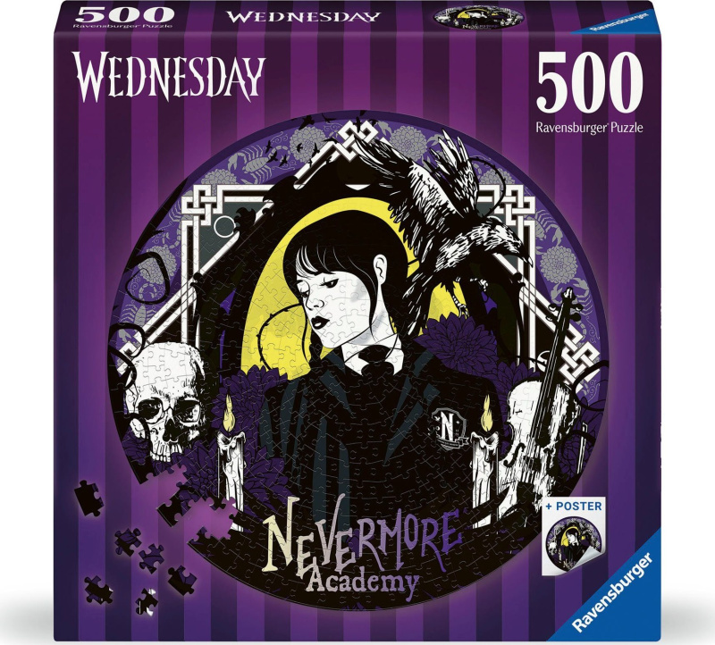 RAVENSBURGER Kulaté Wednesday 500 dílků
