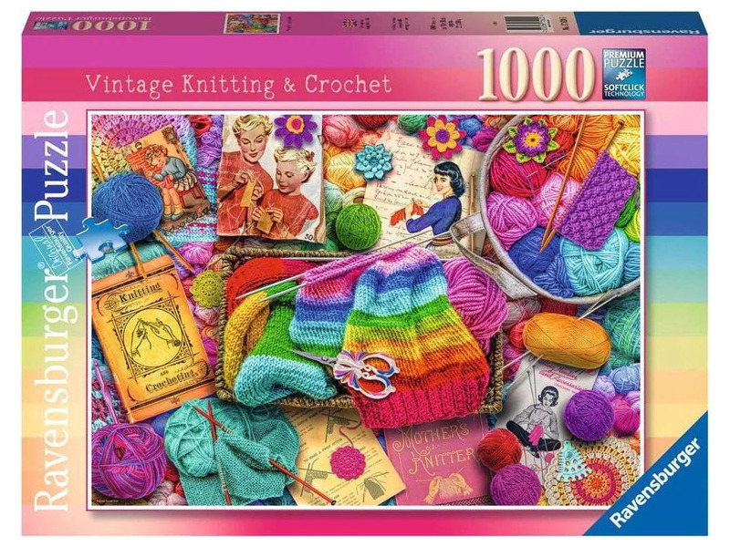 Ravensburger puzzle pletení a háčkování 1000 dílků