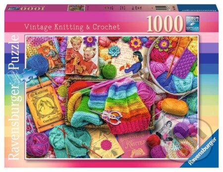 Ravensburger puzzle pletení a háčkování 1000 dílků