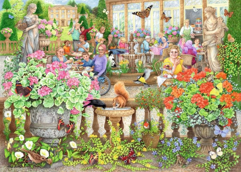 RAVENSBURGER Kavárna v oranžerii 1000 dílků