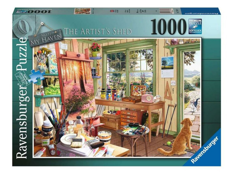 RAVENSBURGER Puzzle Moje útočiště č.11: Zahradní ateliér 1000 dílků
