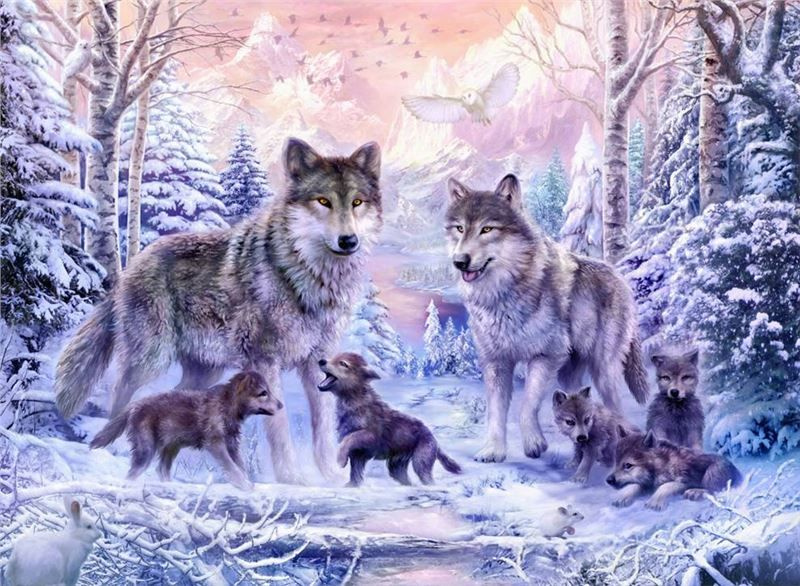 Ravensburger Vlci Puzzle 1000 dílků