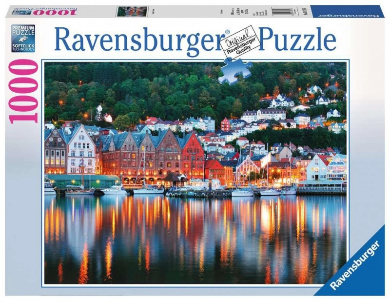 Ravensburger puzzle Bergen, Norsko – 1000 dílků