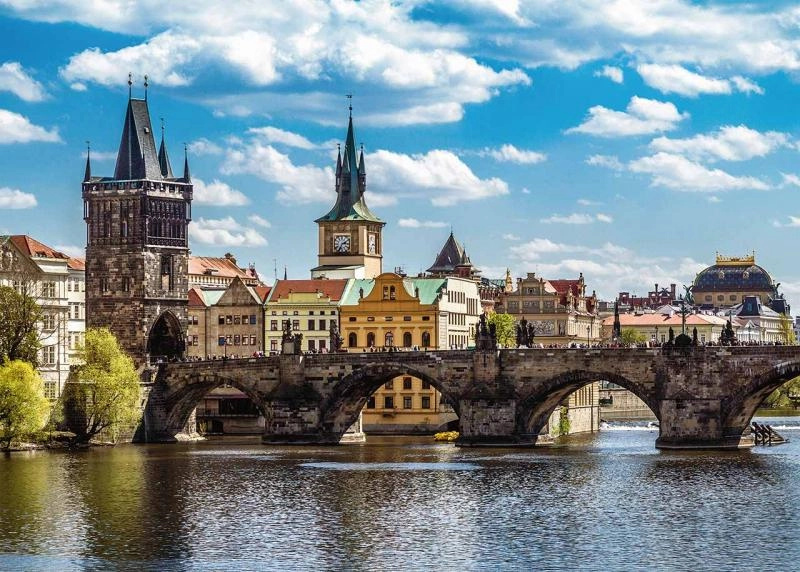 Ravensburger Praha: Pohled na Karlův most 1000 dílků