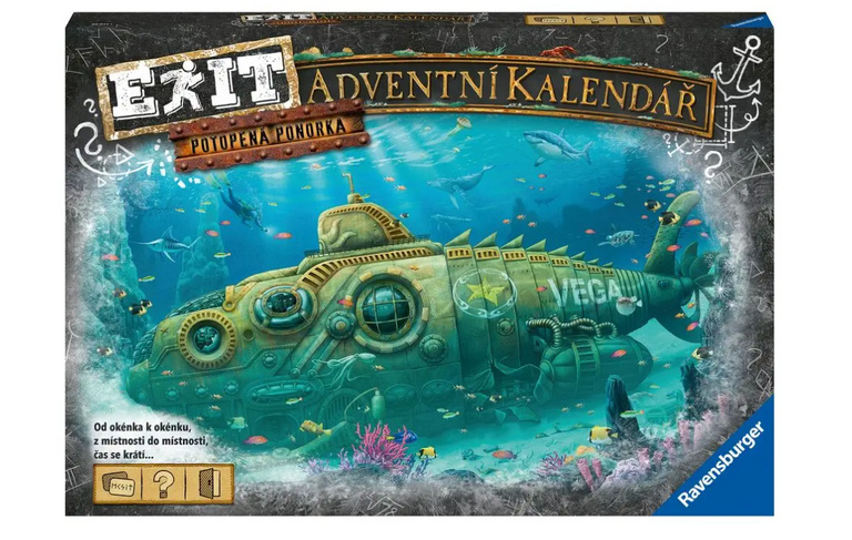 Ravensburger EXIT Adventní kalendář Ponorka