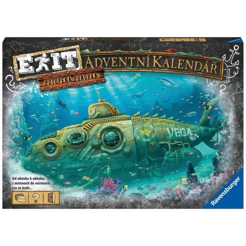 Ravensburger EXIT Adventní kalendář Ponorka
