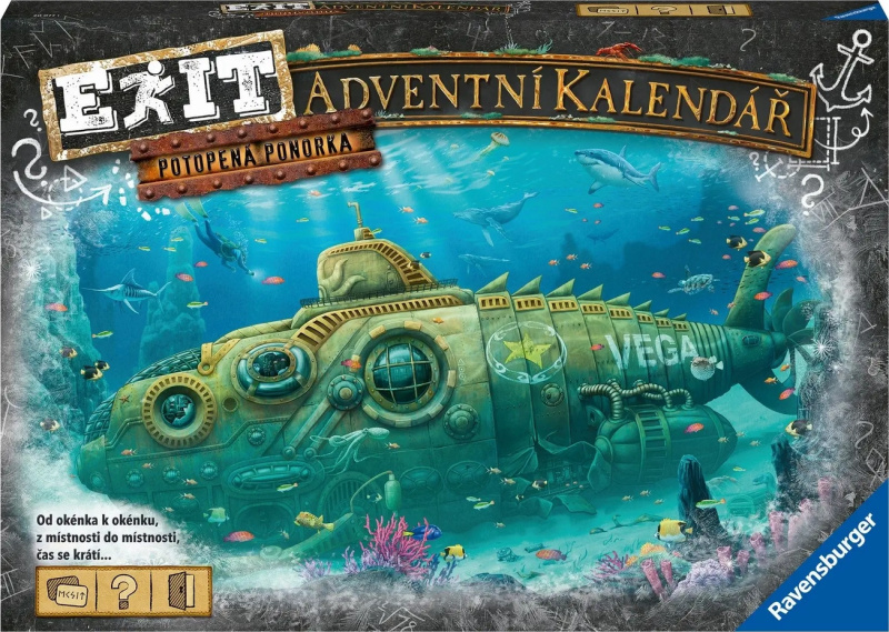 Ravensburger EXIT Adventní kalendář Ponorka