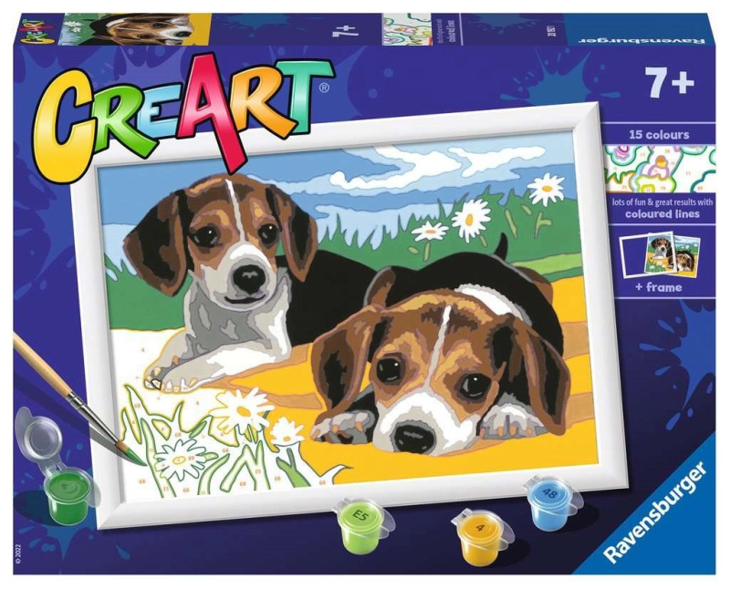Ravensburger CreArt Štěňata Jack Russella
