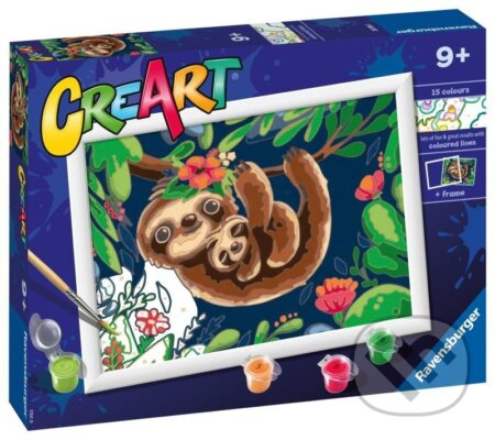Ravensburger CreArt Roztomilí lenochodi