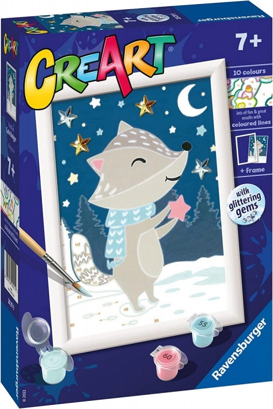 Malování podle čísel CreArt Classic – jezevec mezi hvězdami