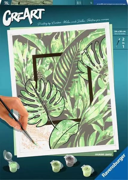 CreArt 202720 Buď šťastný: Zelené listy