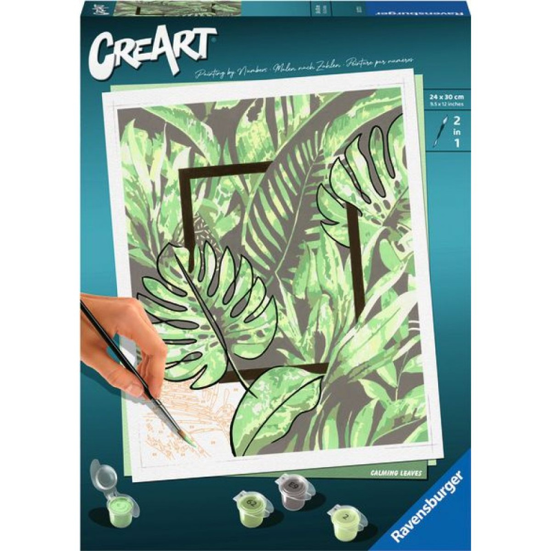 CreArt 202720 Buď šťastný: Zelené listy