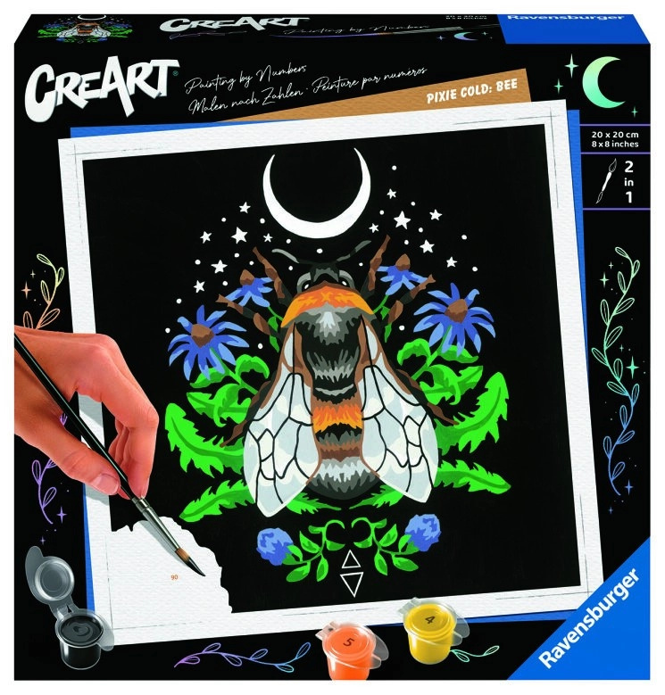 Malování podle čísel CreArt Pixie Cold Edition – včela