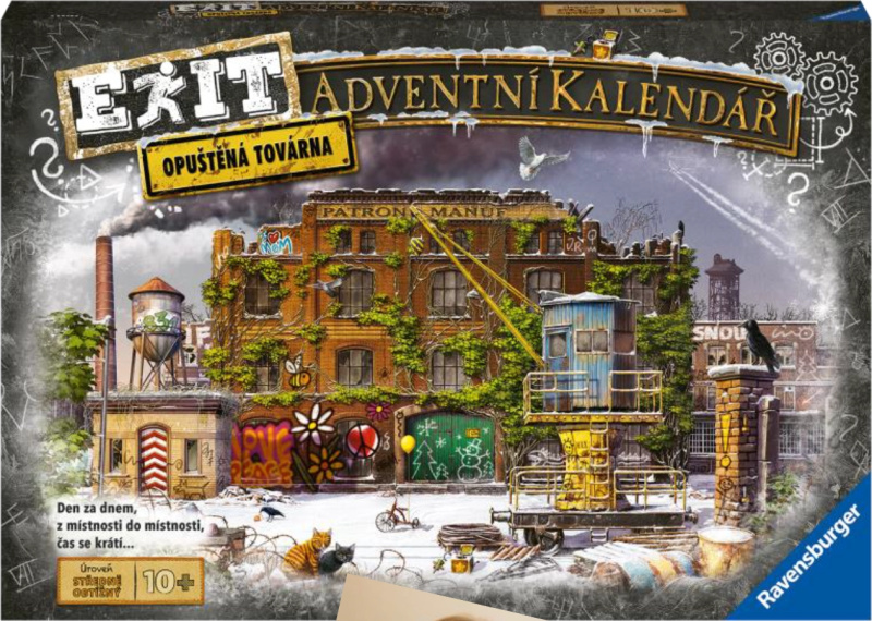 Ravensburger EXIT Adventní kalendář Die verlassene Fabrik