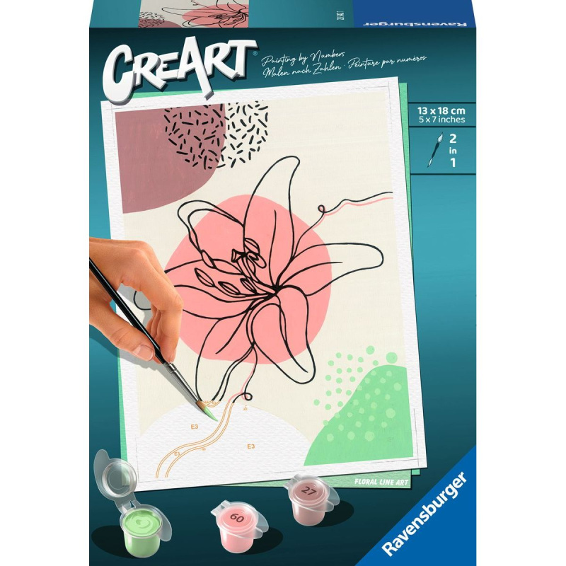 CreArt 235421 Buď šťastný: Květinová perokresba