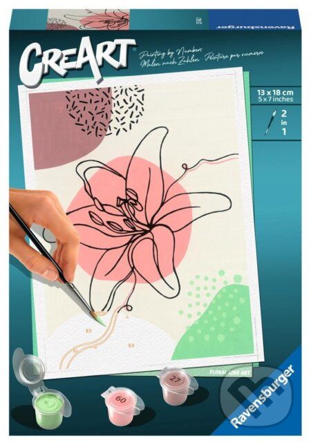 CreArt 235421 Buď šťastný: Květinová perokresba