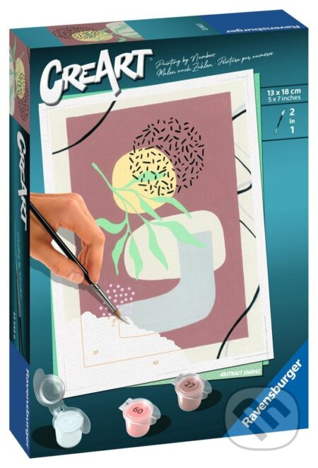 CreArt 235438 Buď šťastný: Abstraktní tvary