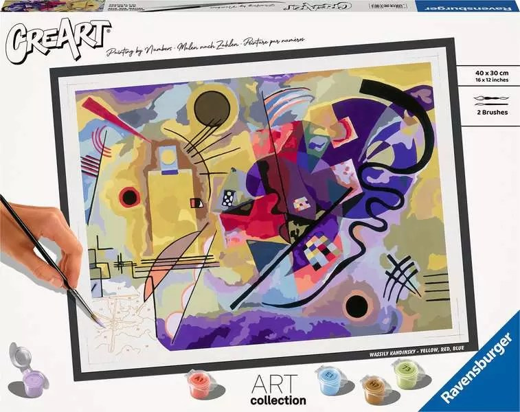 CreArt 236503 Wassily Kandinsky: Žlutá, červená, modrá