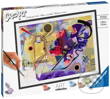 CreArt 236503 Wassily Kandinsky: Žlutá, červená, modrá