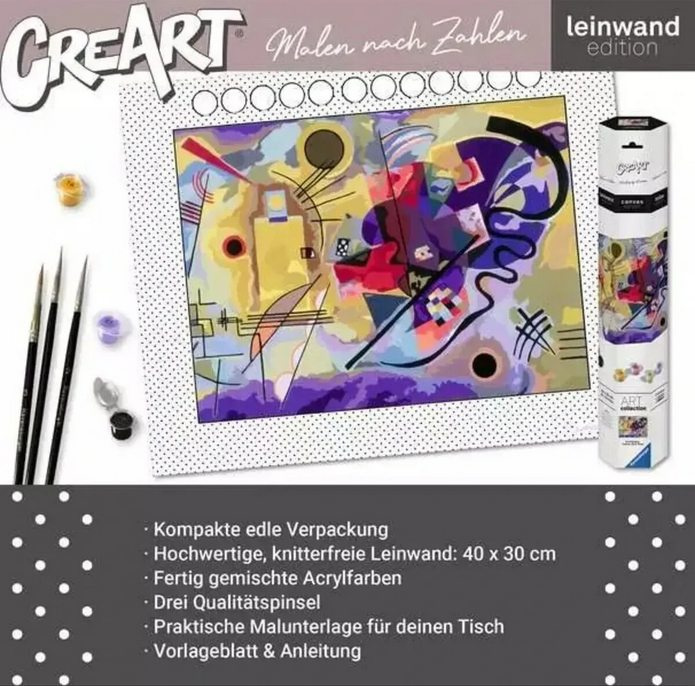 CreArt Wassily Kandinsky: Žlutá, červená, modrá