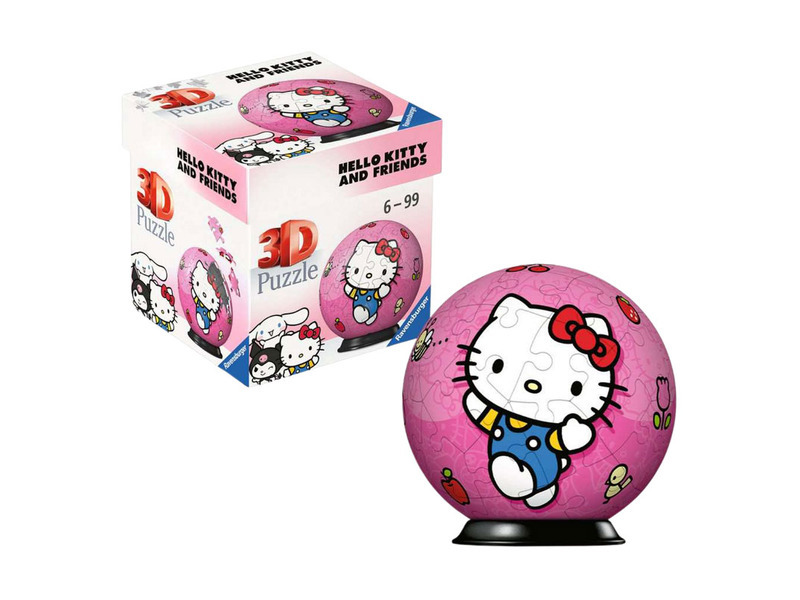 Puzzleball 3D 54 dílků - Hello Kitty