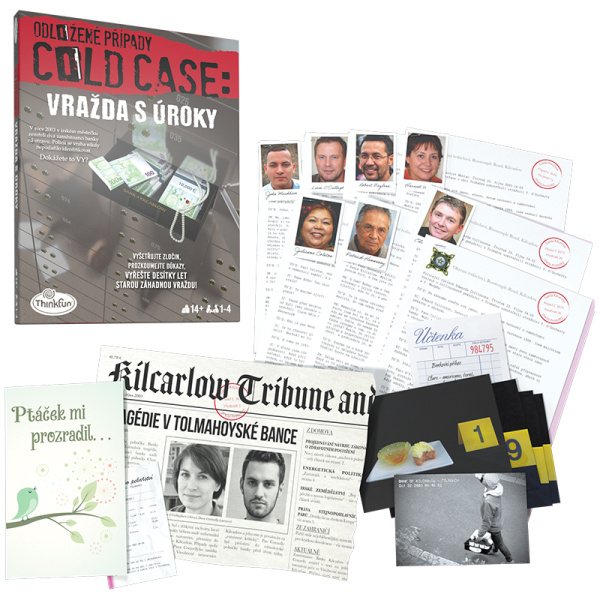 ThinkFun Odložené případy: Vražda s úroky