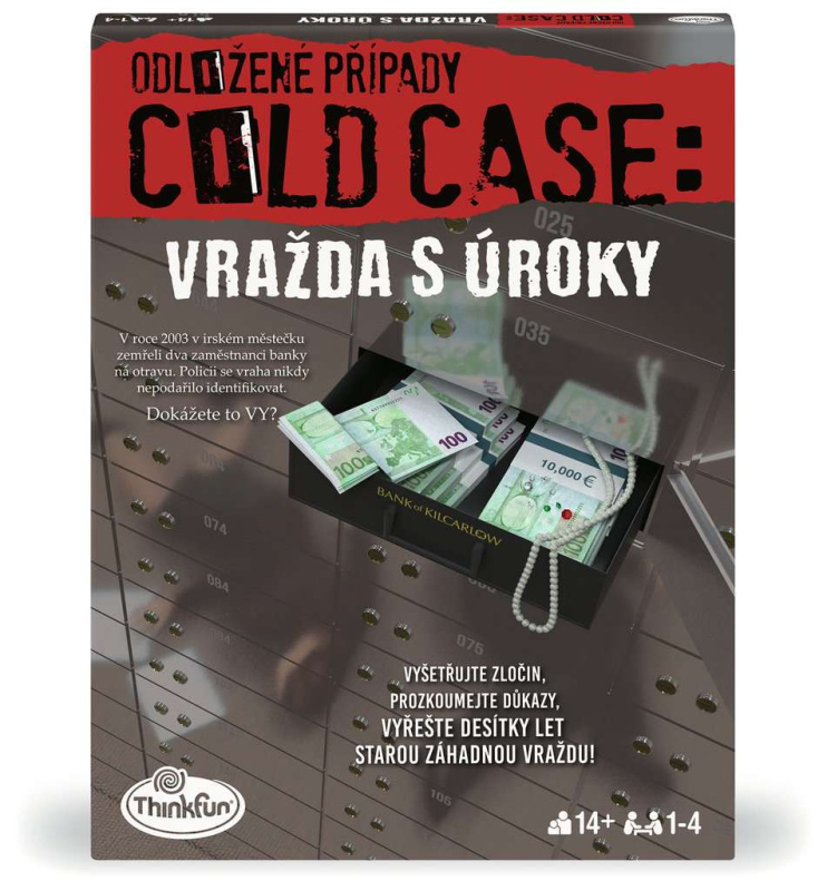ThinkFun Odložené případy: Vražda s úroky