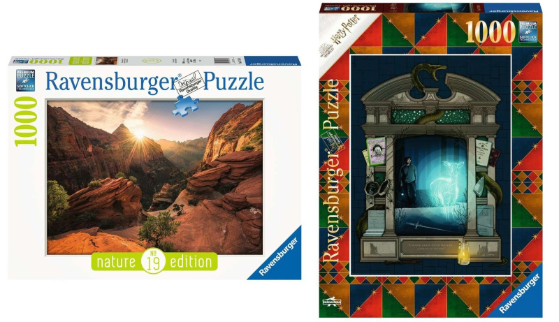 Ravensburger puzzle 2×1000 dílků se SoftClick technologií